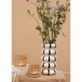 Tuscan Collection Classic Striped Ceramic VASE (Black/White)